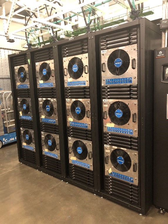 Cooling equipment in MegaWatt's 2 MW Santa Clara data-center project